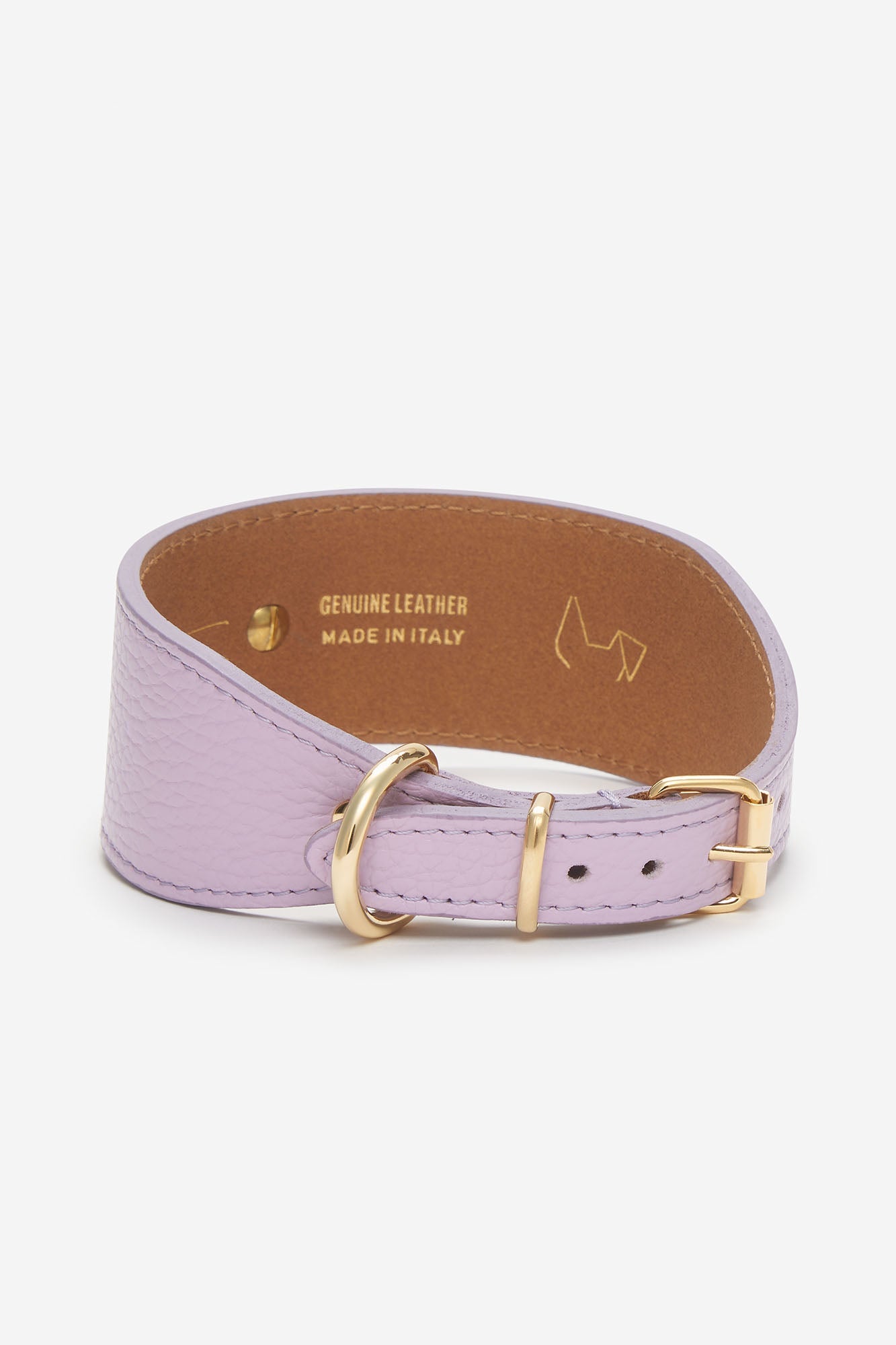 Collar para galgo Juno lavanda trasera