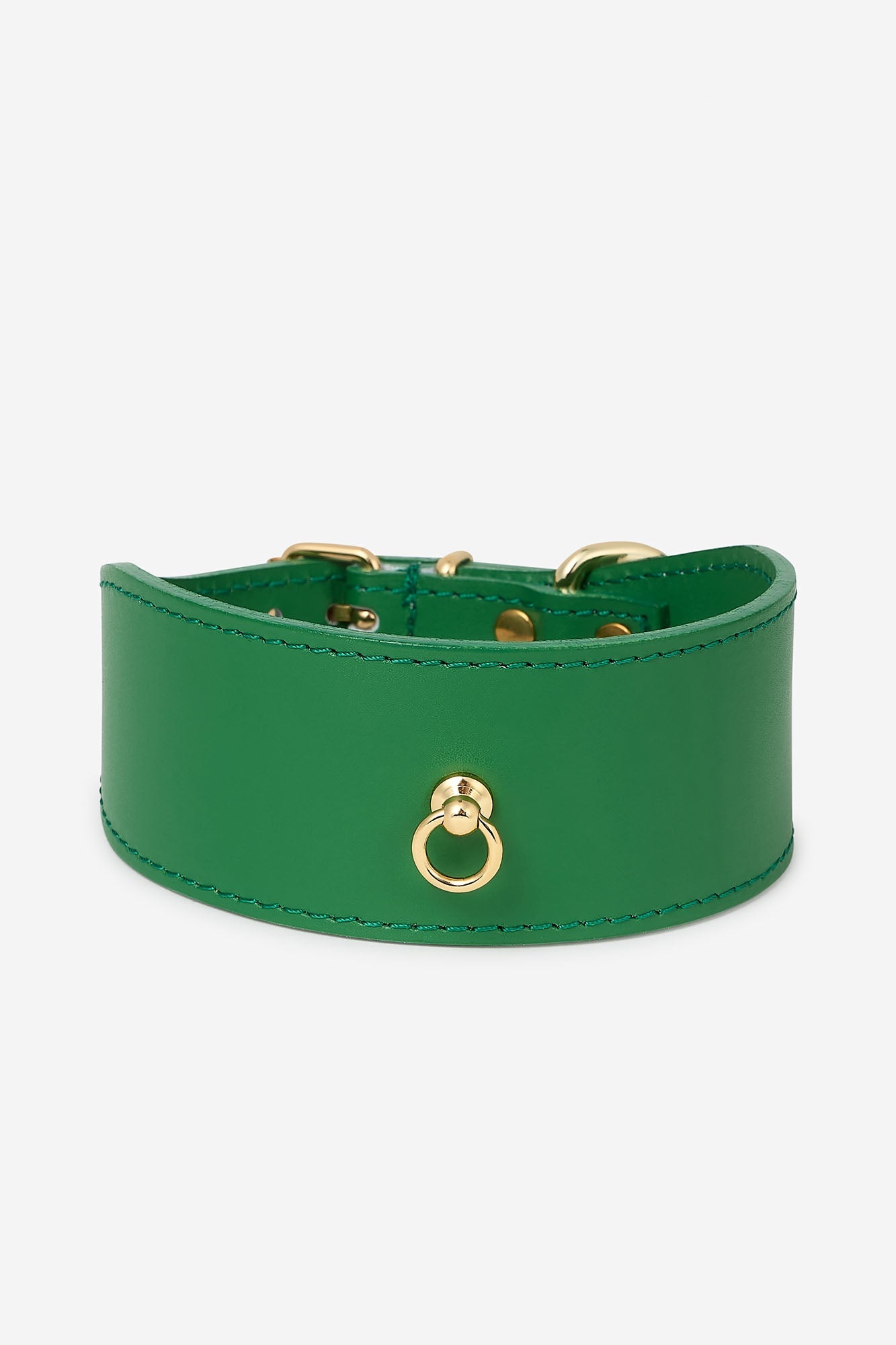 Collar verde para galgos de la colección Nara