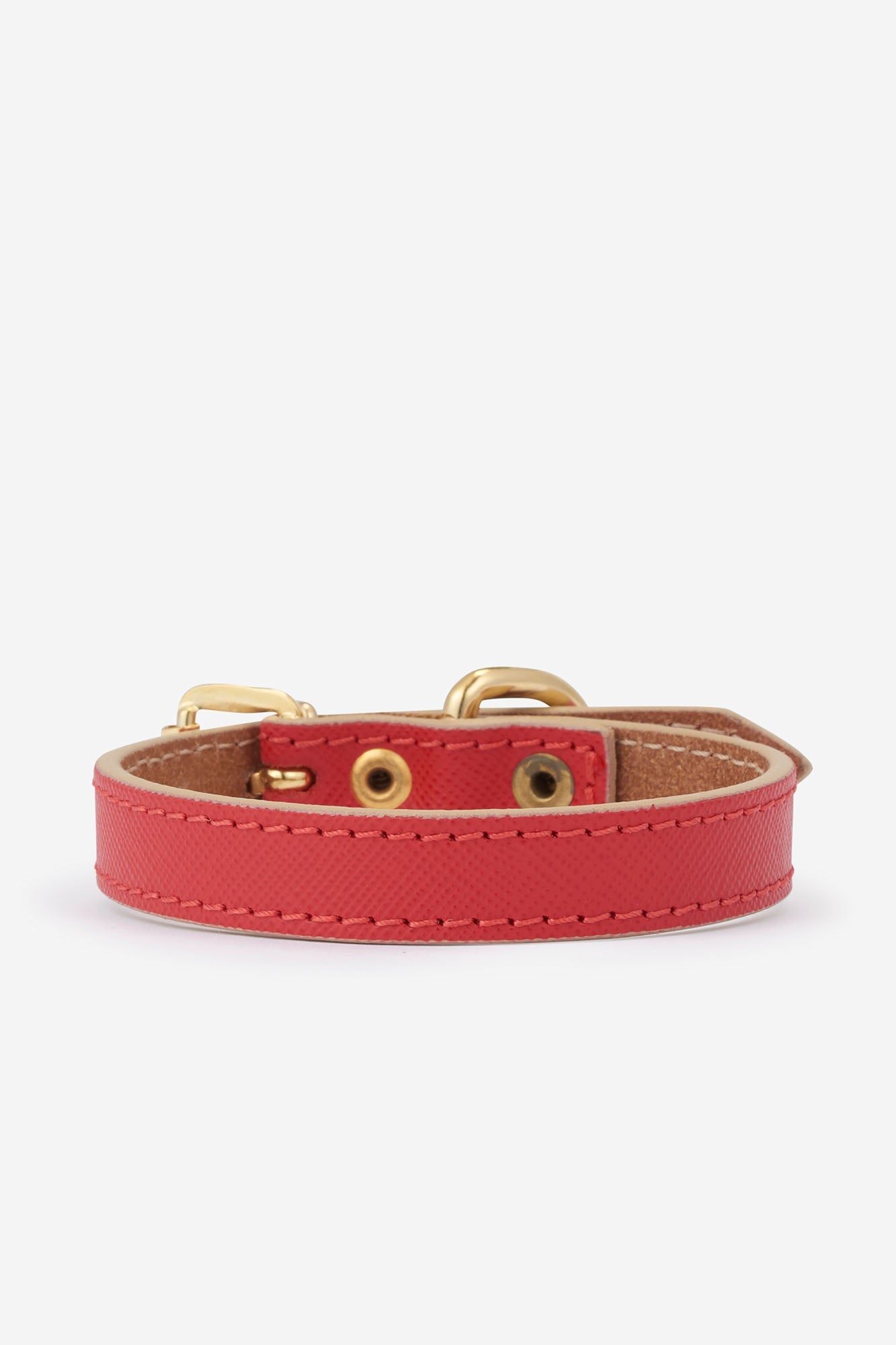 Collar para perro pequeño toy Moni de color rojo trasera